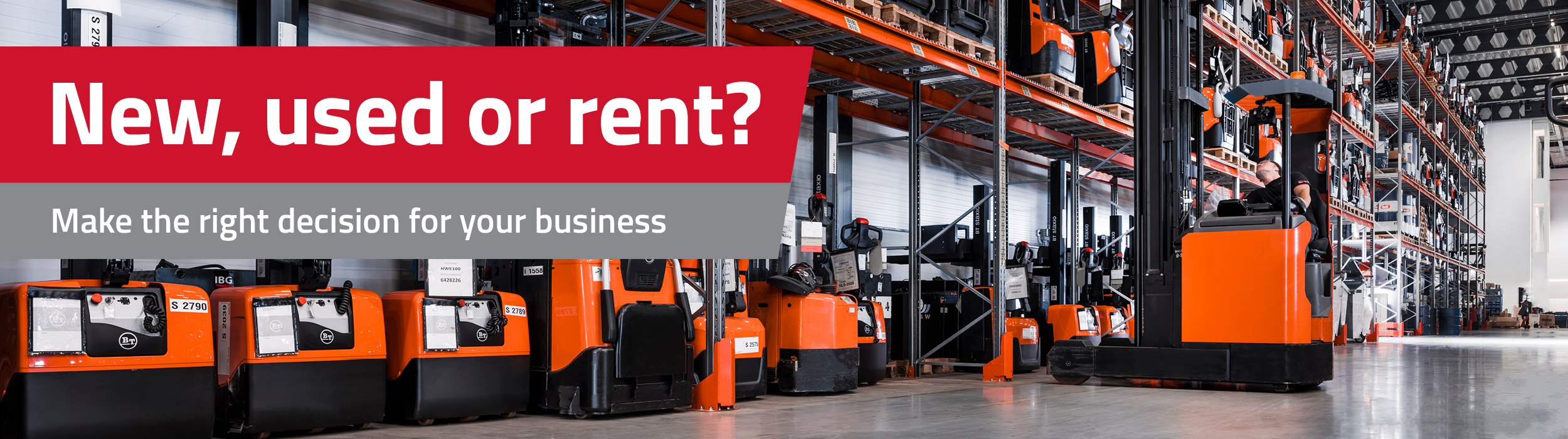 rent or buy a forklift banner